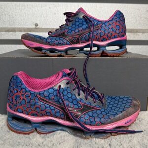 Mizuno Wave Prophecy 3 Womens Running Shoes Blue Pink J1GD140002 Size 7